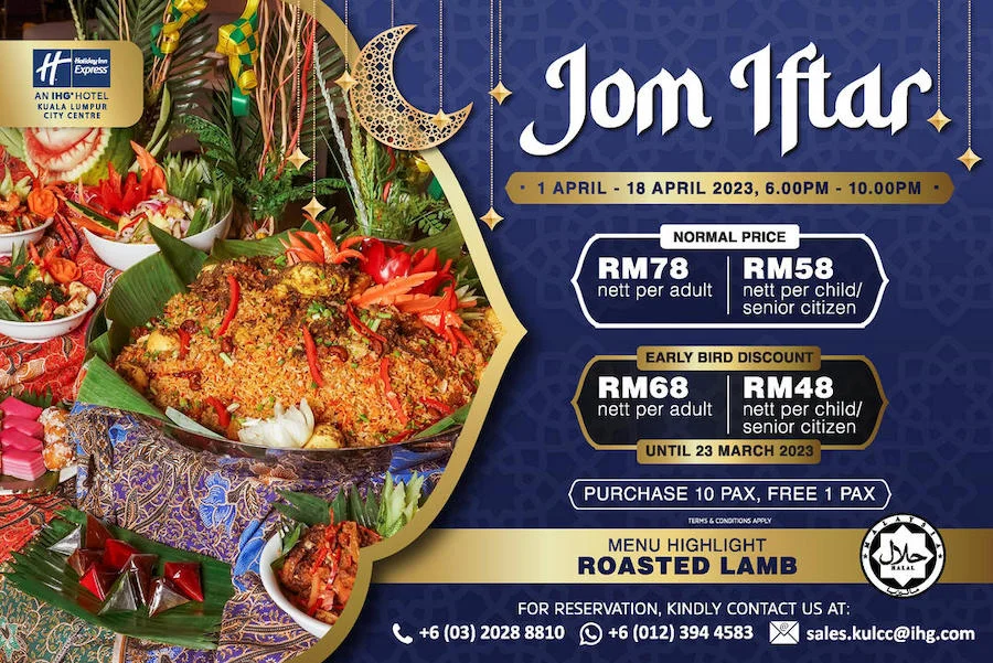 Bawah RM100 : Buffet Ramadhan KL 2023 29 jom iftar buffet holiday inn express kuala lumpur.jpeg