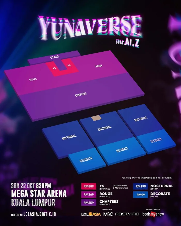 Konsert YUNA di Malaysia Oktober 2023! 24 konsert yunaverse october 2023